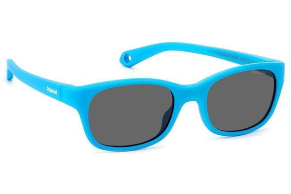 Sonnenbrille Polaroid Junior PLDK006/S MVU/M9 Polarized Rechteck Blau