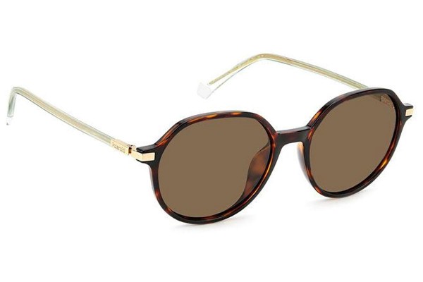 Sonnenbrille Polaroid PLD4149/G/S/X 086/SP Polarized Rund Havanna