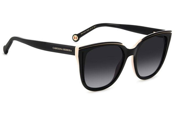 Sonnenbrille Carolina Herrera HER0144/S KDX/9O Rund Schwarz