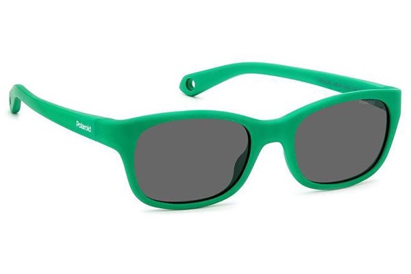 Sonnenbrille Polaroid Junior PLDK006/S 1ED/M9 Polarized Rechteck Grün