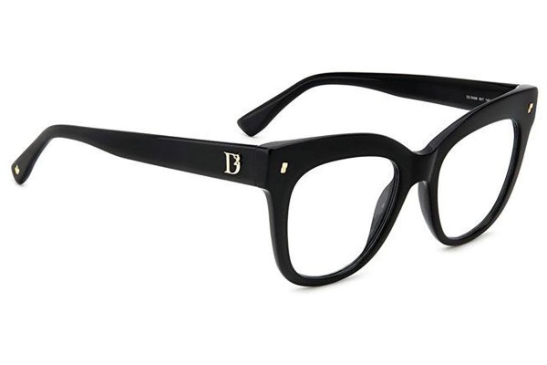 Glasses Dsquared2 D20098 807 Rund Schwarz