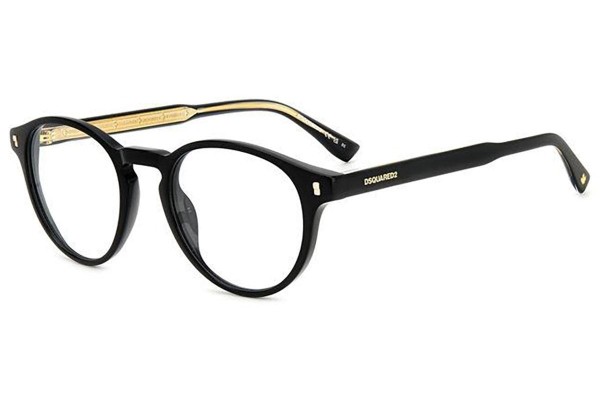 Glasses Dsquared2 D20080 807 Rund Schwarz