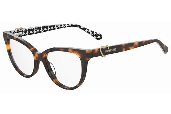 Glasses Love Moschino MOL609 05L Cat Eye Havanna