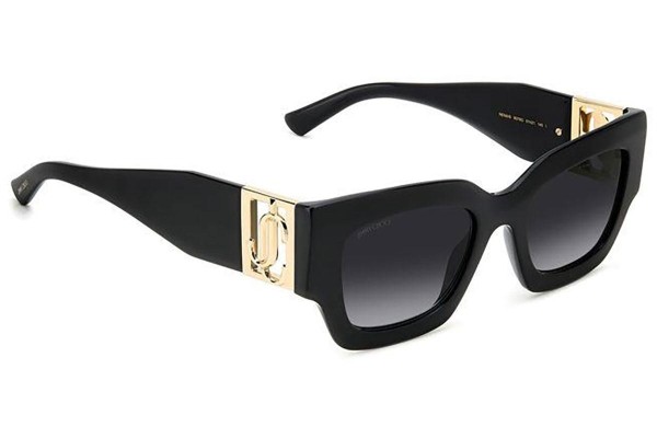 Sonnenbrille Jimmy Choo NENA/S 807/9O Rechteck Schwarz