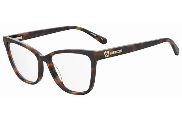 Glasses Love Moschino MOL615 05L Cat Eye Havanna