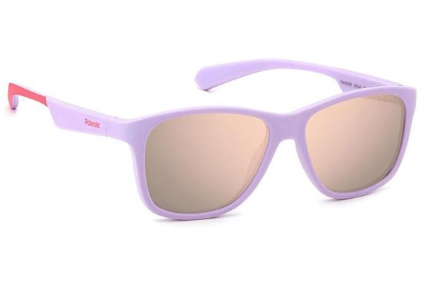 Sonnenbrille Polaroid Junior PLD8052/S QCK/JQ Polarized Quadratisch Lila