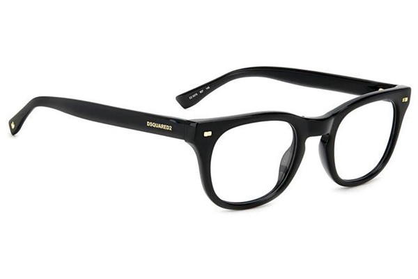 Brillen Dsquared2 D20078 807 Rund Schwarz