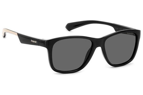 Sonnenbrille Polaroid Junior PLD8052/S 9HT/M9 Polarized Quadratisch Schwarz