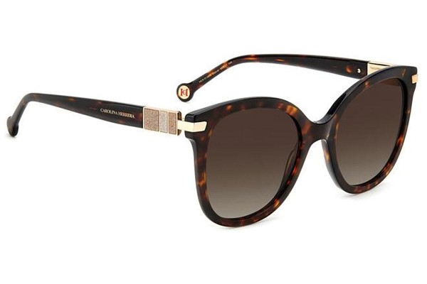 Sonnenbrille Carolina Herrera HER0134/S 086/HA Rund Havanna