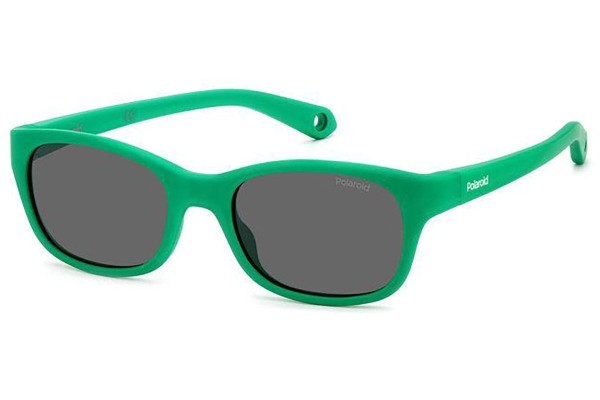 Sonnenbrille Polaroid Junior PLDK006/S 1ED/M9 Polarized Rechteck Grün