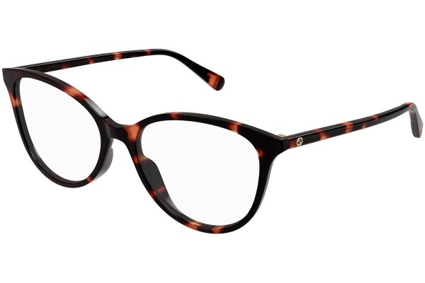 Glasses Gucci GG1359O 002 Rund Havanna