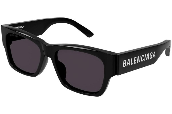 Sonnenbrille Balenciaga BB0262SA 001 Rechteck Schwarz