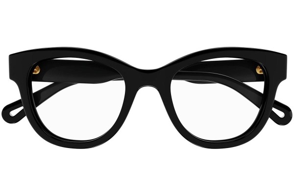 Glasses Chloe CH0162O 005 Rund Schwarz