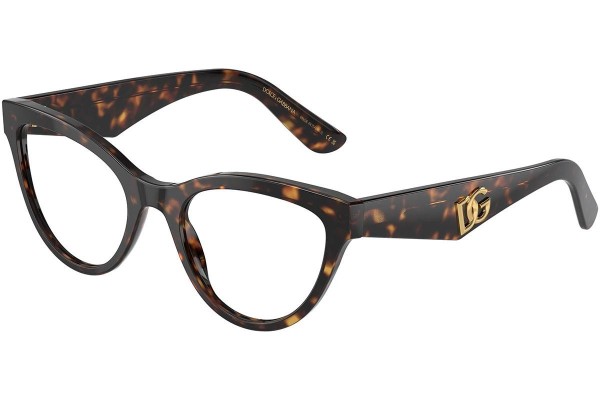 Brillen Dolce & Gabbana DG3372 502 Cat Eye Havanna