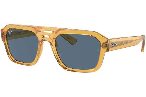 Sunglasses Ray-Ban Corrigan RB4397 668280 Flat Top Gelb