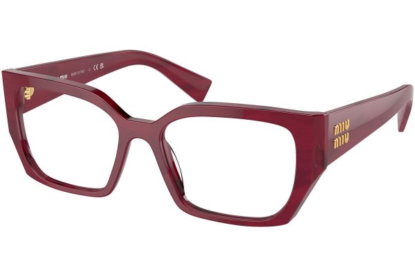 Brillen Miu Miu MU03VV 16H1O1 Rechteck Rot