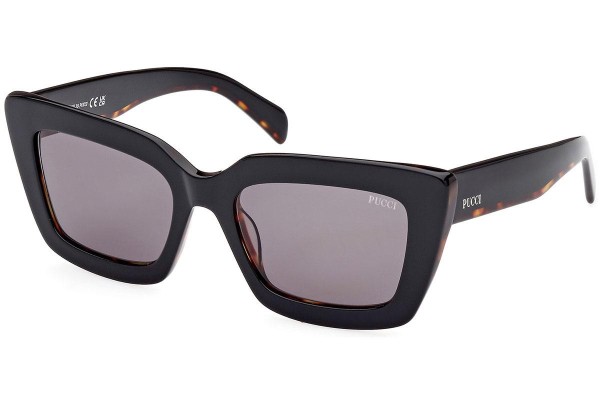 Sunglasses Emilio Pucci EP0202 01A Quadratisch Schwarz