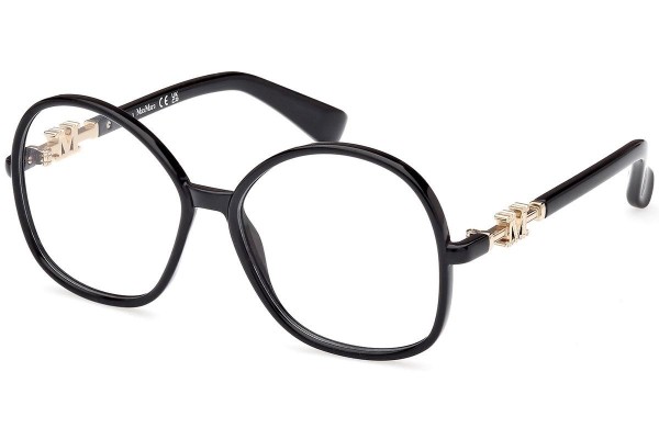 Glasses Max Mara MM5100 001 Rund Schwarz