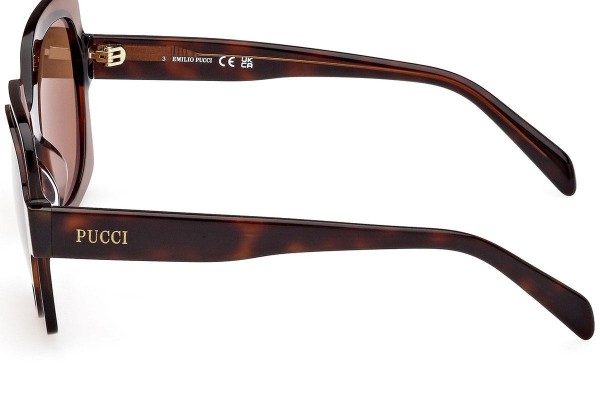 Sonnenbrille Emilio Pucci EP0199 56E Quadratisch Braun