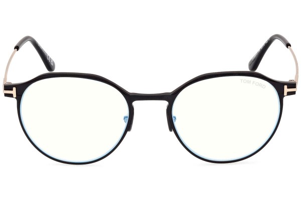 Glasses Tom Ford FT5866-B 002 Rund Schwarz