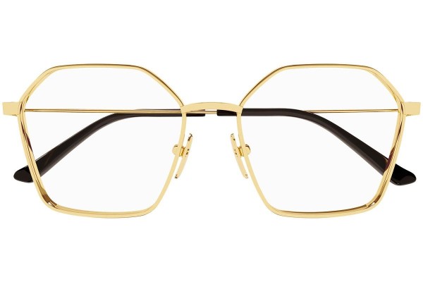 Glasses Balenciaga BB0198O 002 Quadratisch Gold