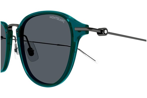 Sonnenbrille Mont Blanc MB0155S 007 Rund Grün