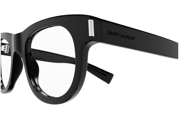 Glasses Saint Laurent SL571OPT 006 Rund Schwarz