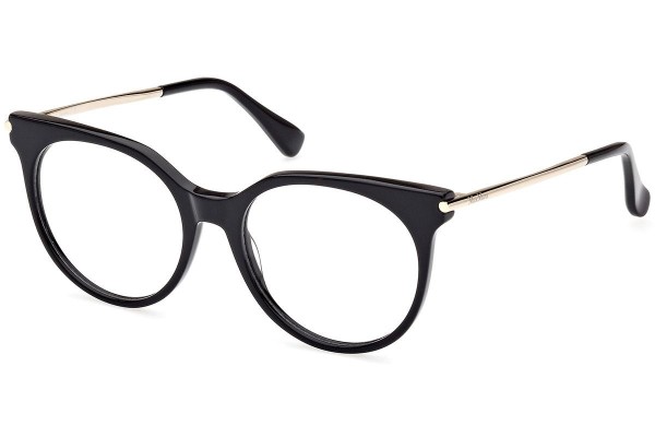 Glasses Max Mara MM5107 001 Rund Schwarz