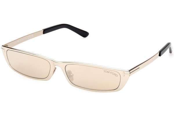 Sonnenbrille Tom Ford Everett FT1059 32G Rechteck Beige