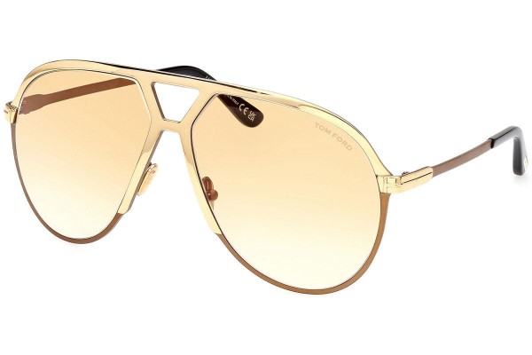 Sonnenbrille Tom Ford Xavier FT1060 30F Pilot Gold