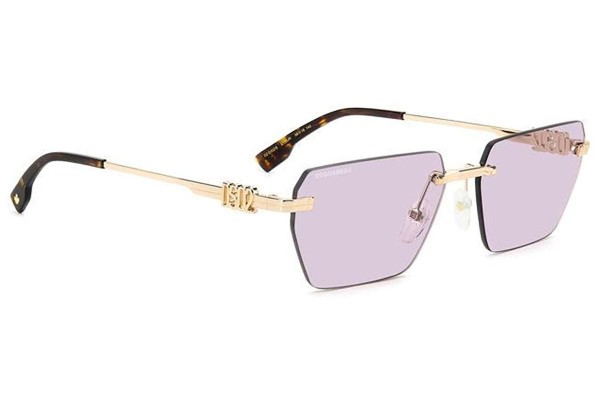 Sonnenbrille Dsquared2 D20102/S EYR/UR Rechteck Gold