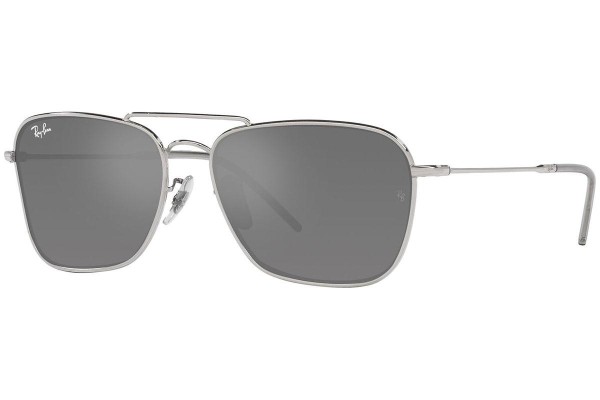 Sonnenbrille Ray-Ban Caravan Reverse RBR0102S 003/GS Rechteck Silber