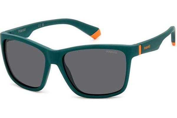 Sonnenbrille Polaroid Junior PLD8057/S DLD/M9 Polarized Quadratisch Grün