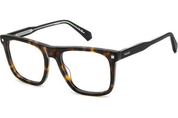 Glasses Polaroid PLDD506 086 Quadratisch Havanna