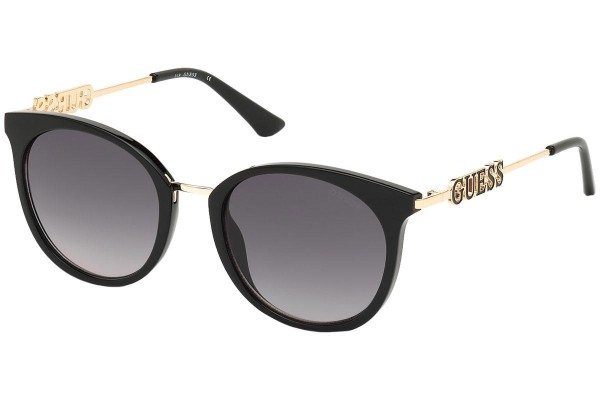 Sonnenbrille Guess GU7645 01B Rund Schwarz