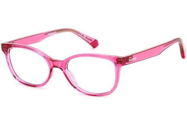 Brillen Polaroid Junior PLDD833 MU1 Cat Eye Rosa