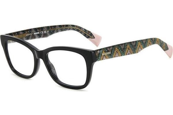 Glasses Missoni MIS0128 807 Rechteck Schwarz