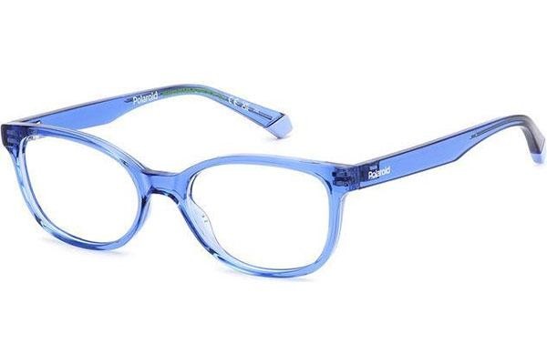 Glasses Polaroid Junior PLDD833 B3V Cat Eye Blau