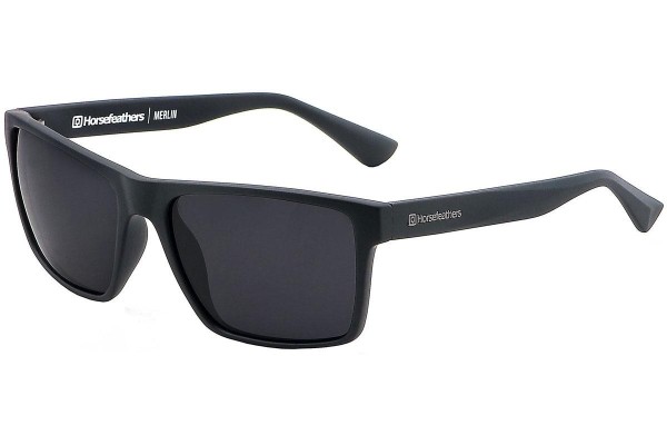 Sonnenbrille Horsefeathers Merlin AM044D Polarized Quadratisch Schwarz