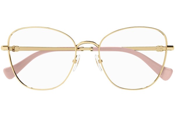 Glasses Gucci GG1418O 003 Cat Eye Gold