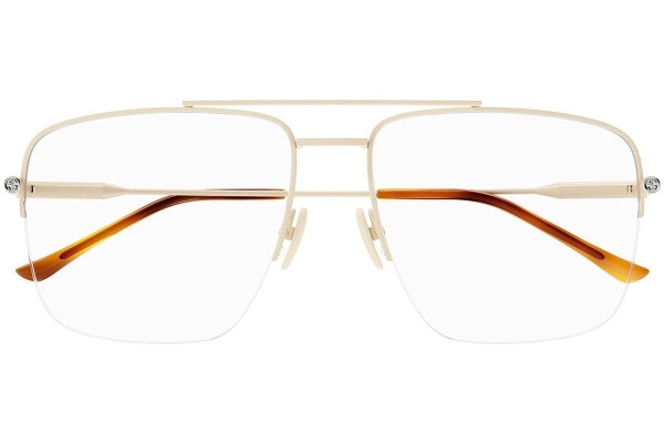 Glasses Gucci GG1415O 003 Rechteck Gold