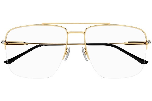 Glasses Gucci GG1415O 001 Rechteck Gold