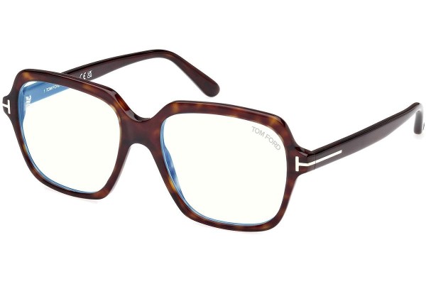 Glasses Tom Ford FT5908-B 052 Quadratisch Havanna