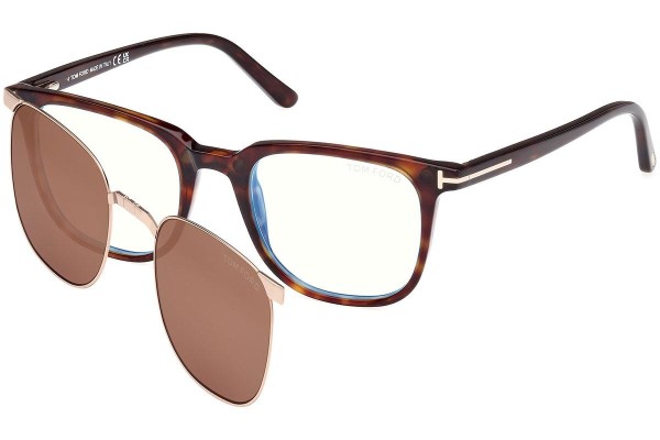 Glasses Tom Ford FT5916-B 052 Quadratisch Havanna