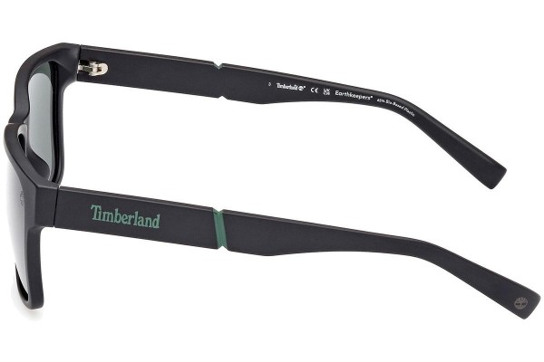 Sunglasses Timberland TB9335-H 02R Polarized Quadratisch Schwarz