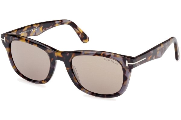 Sonnenbrille Tom Ford Kendel FT1076 55L Quadratisch Havanna