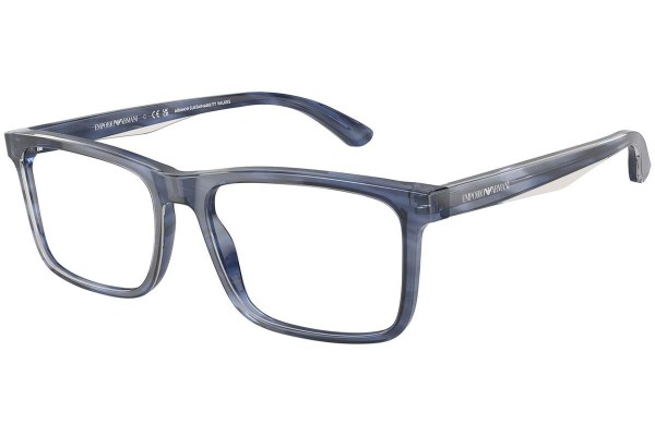 Glasses Emporio Armani EA3227 6054 Rechteck Blau