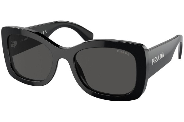 Sonnenbrille Prada PRA08S 1AB5S0 Quadratisch Schwarz