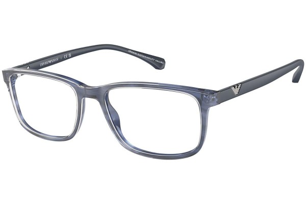 Brillen Emporio Armani EA3098 6054 Quadratisch Blau