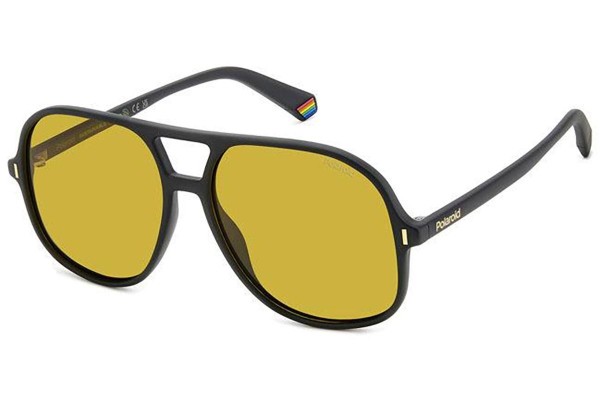 Sonnenbrille Polaroid PLD6217/S 003/MU Polarized Quadratisch Schwarz